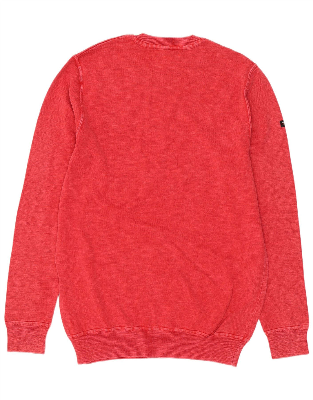 Superdry Herre sweater med rund hals, stor rød bomuld