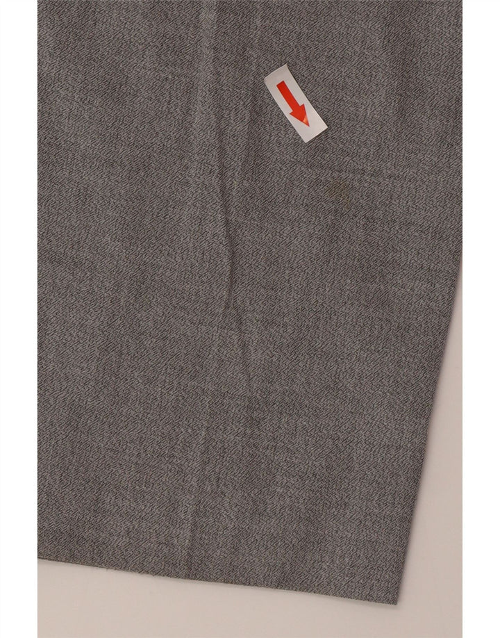 Zara Herre Slim Suit Bukser EU 46 XL W36 L33 Grå Polyester