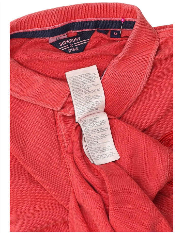 Superdry herre poloshirt Medium rød bomuld