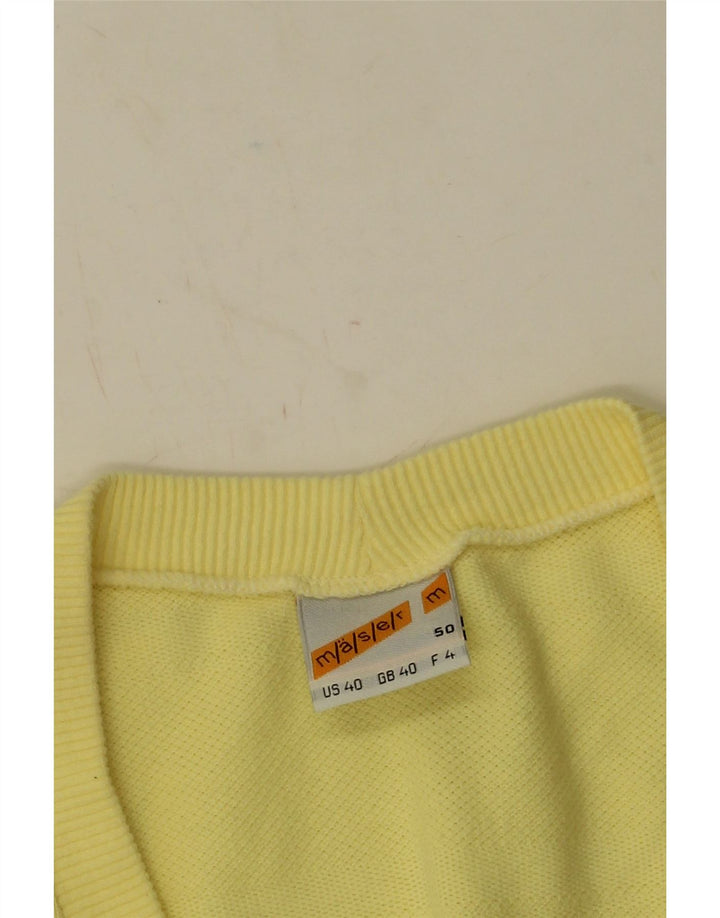 Maser M Herrevest Tank Top UK 40 Medium Gul Bomuld