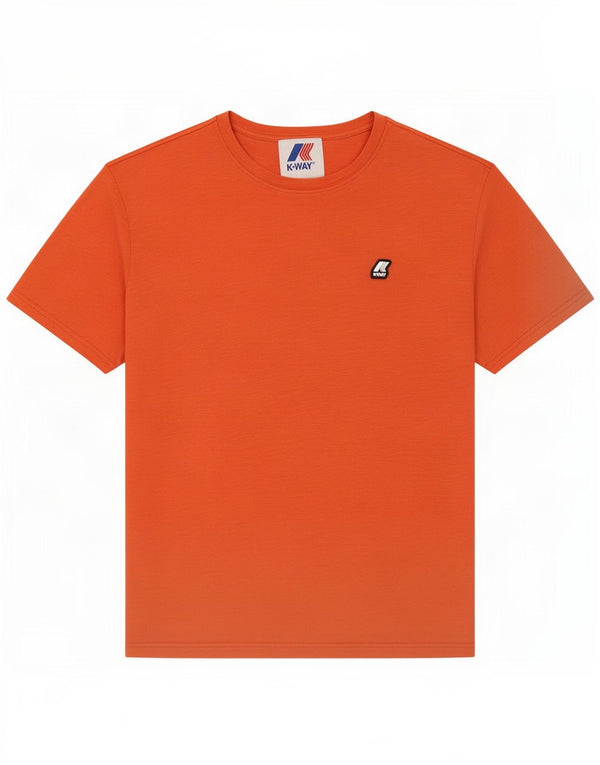 K-Way Herre T-Shirt Top Medium Orange Bomuld