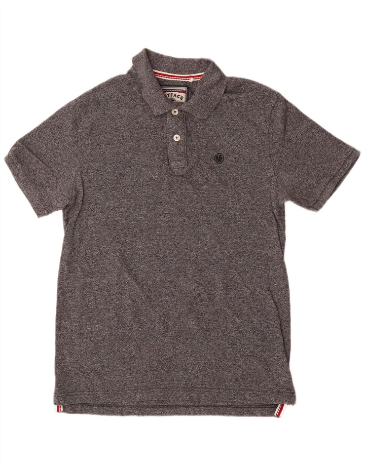 Fat Face Herre Polo Shirt Medium Grey Flecked Bomuld