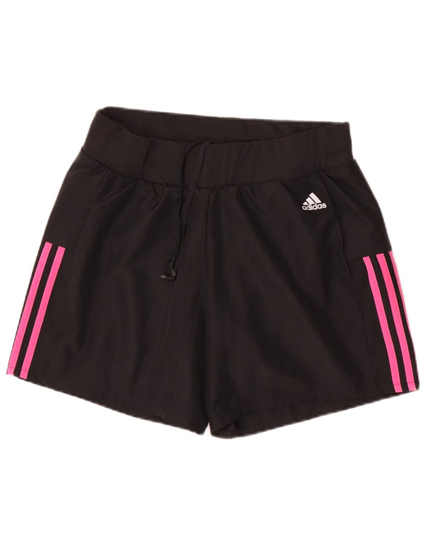 Adidas sportsshorts til kvinder UK 10 Small Black Polyester