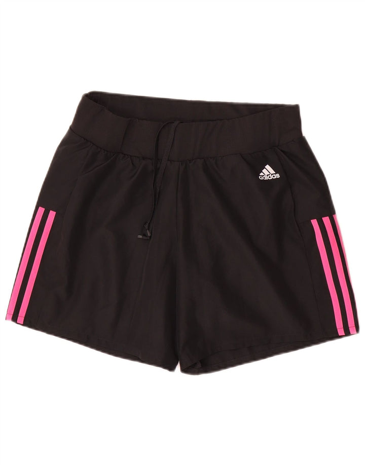 Adidas sportsshorts til kvinder UK 10 Small Black Polyester