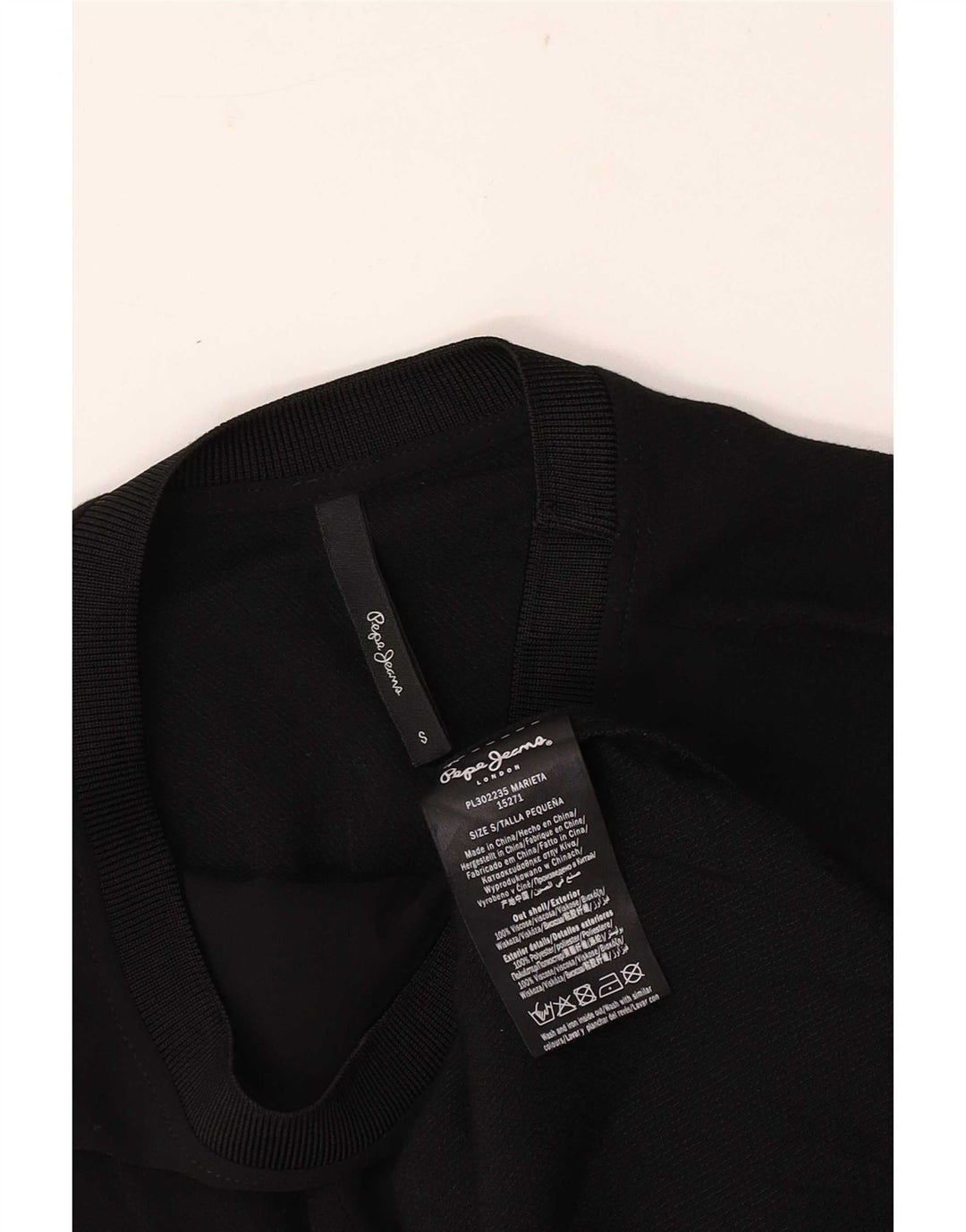 PEPE Jeans Dame Vest Top UK 10 Small Black Viscose