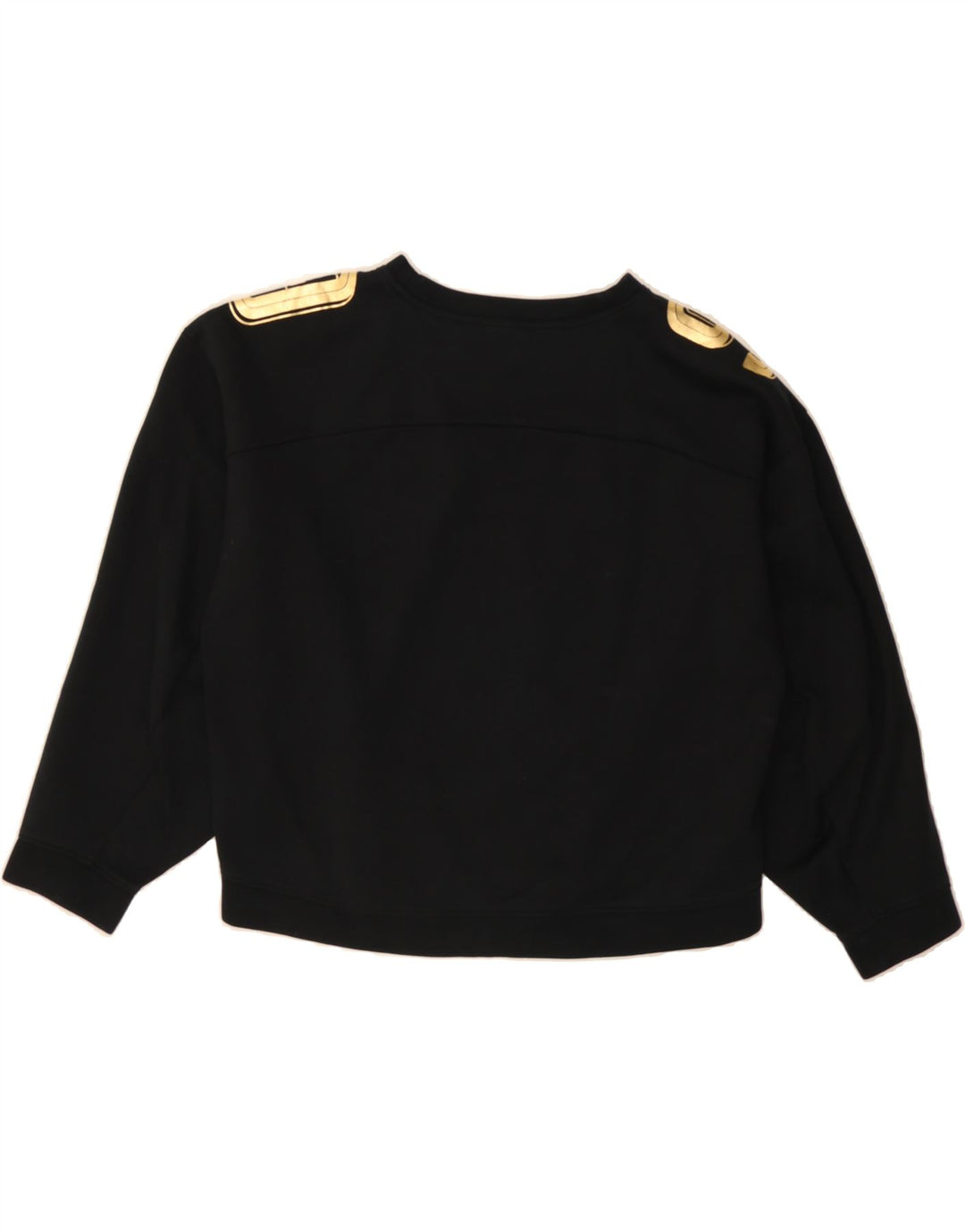 PUMA Womens Oversized Graphic Sweatshirt Jumper UK 12 Medium  Black Cotton Vintage Puma and Second-Hand Puma from Messina Hembry 
