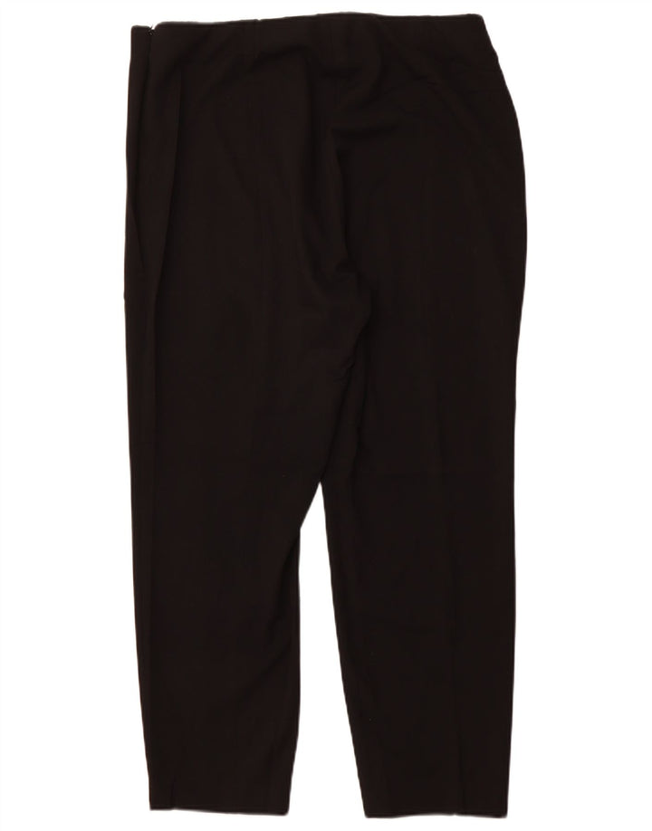 CALVIN KLEIN Dame Slim Casual Bukser US 14 XL W34 L27 Sort Polyester