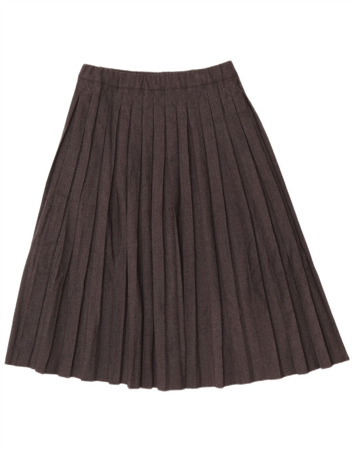 Vintage plisseret nederdel til kvinder IT 42 Medium W30 Grå uld
