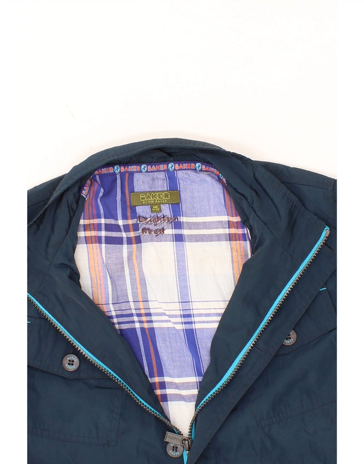TED BAKER Boys Utility Jacket 11-12 Years Navy Blue Polyester Vintage Ted Baker and Second-Hand Ted Baker from Messina Hembry 
