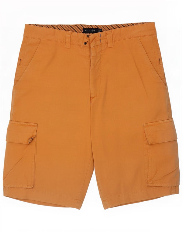 Massimo Dutti Herre Cargo Shorts EU 42 Large W32 Orange Bomuld