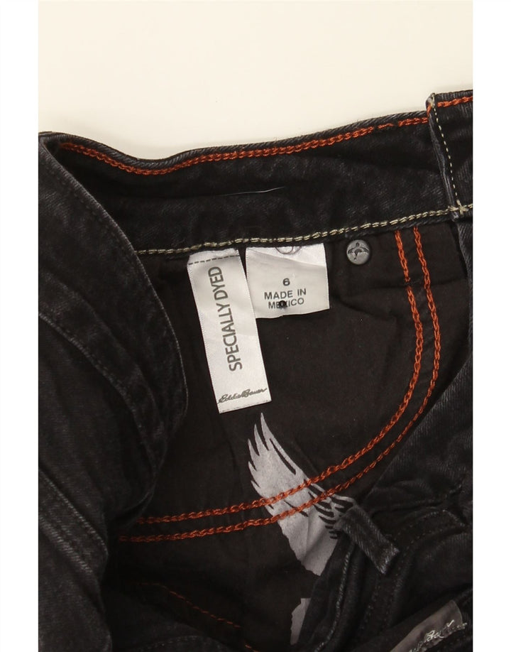 EDDIE BAUER Womens Curvy Bootcut Jeans US 6 Medium W28 L31 Black Cotton Vintage Eddie Bauer and Second-Hand Eddie Bauer from Messina Hembry 
