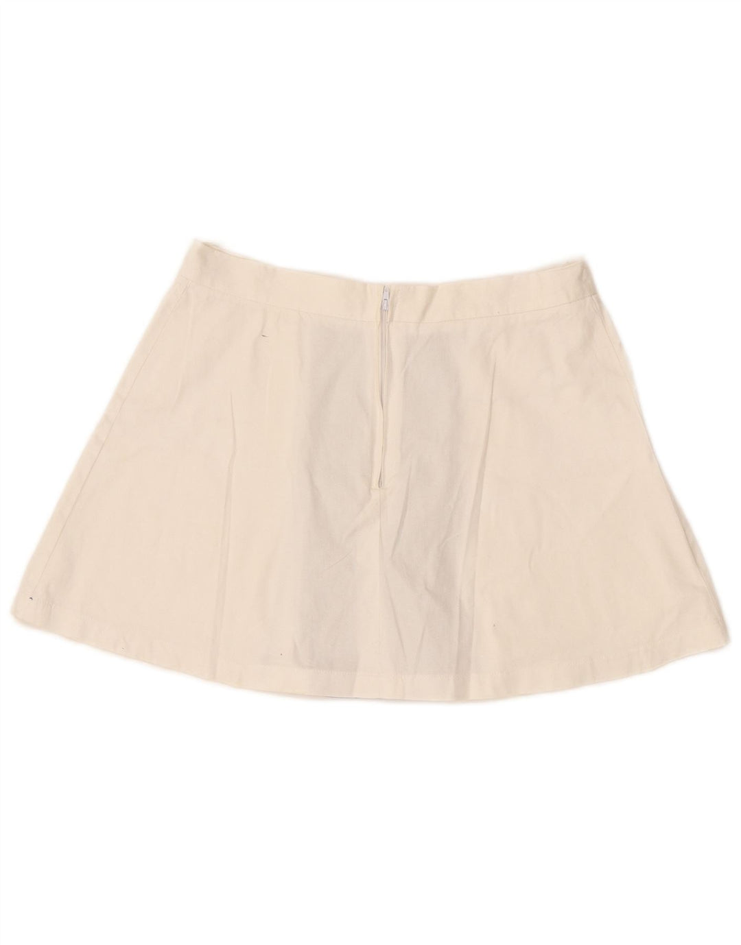 Vintage mininederdel til kvinder W30 Medium marineblå farveblok