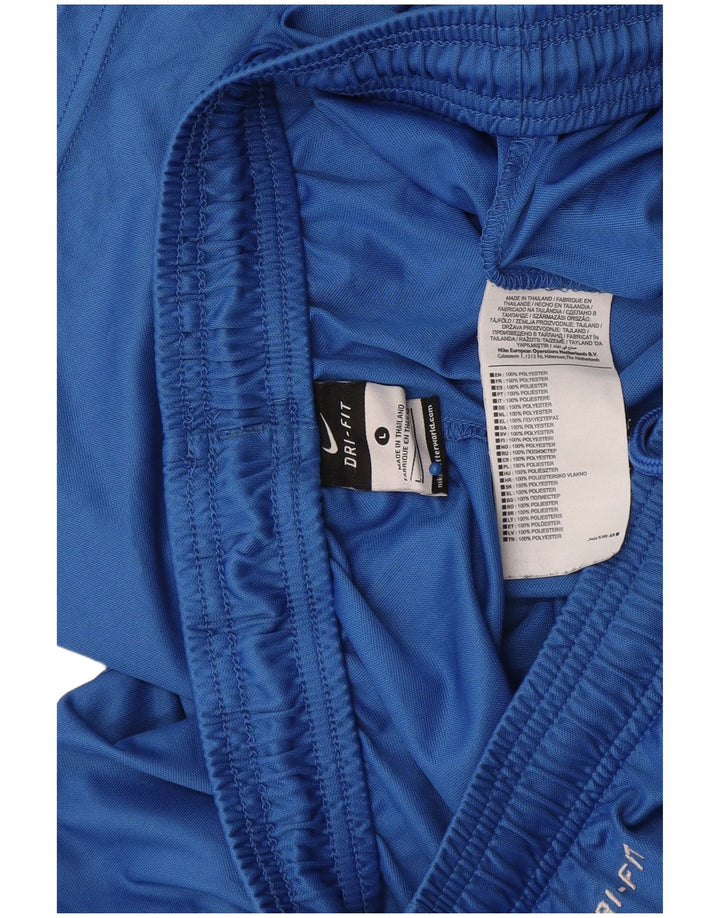 Nike Herre Dri Fit sportsshorts store blå polyester