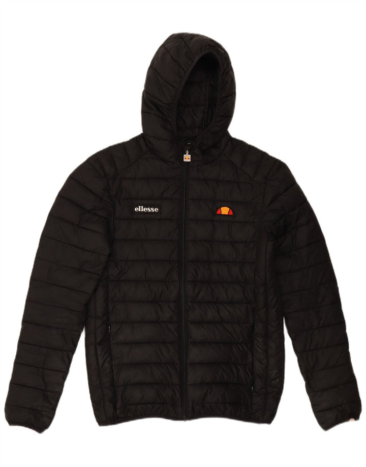 ELLESSE Polstret hættejakke til mænd UK 34 XS Sort polyester