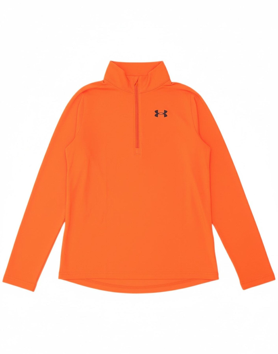UNDER ARMOUR Boys Pullover Tracksuit Top 11-12 Years Large Orange Sports
