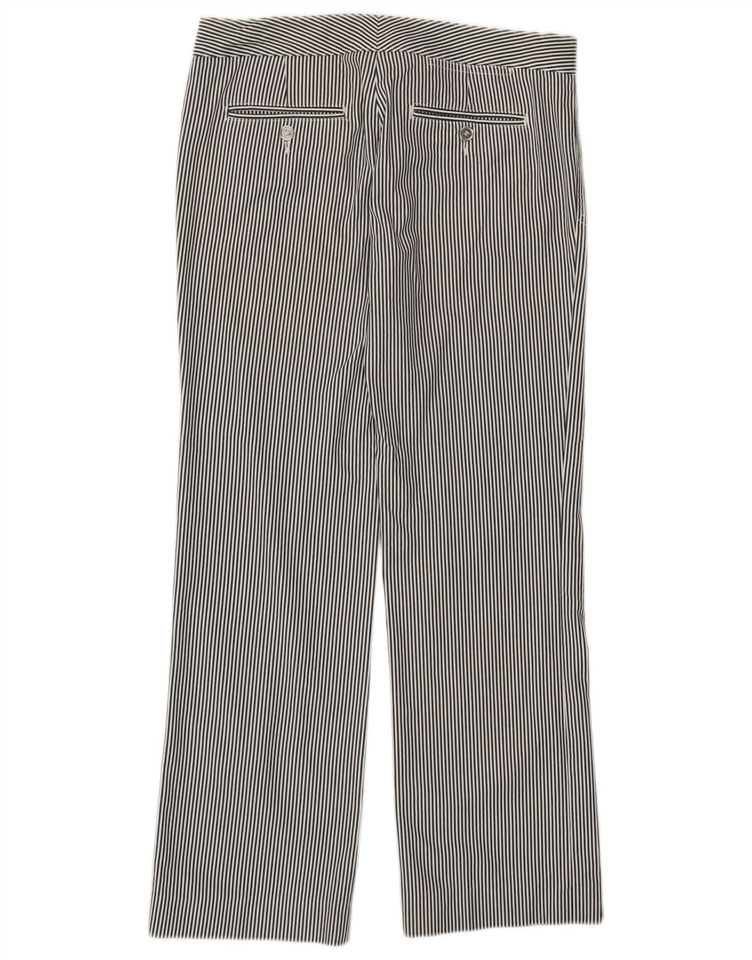 DOLCE & GABBANA Casual Bukser til kvinder IT 40 Small W29 L27 Sort nålestribe