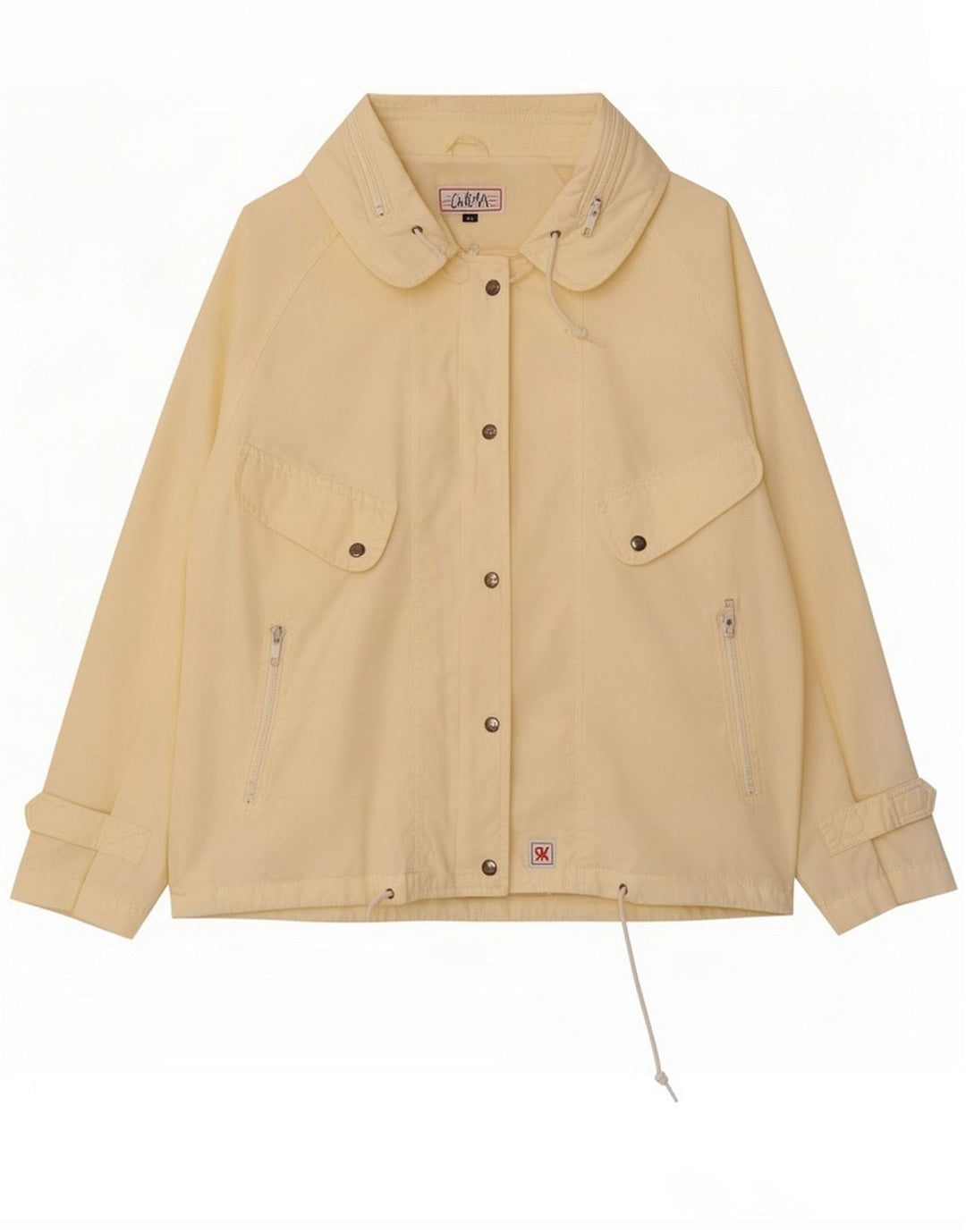 Vintage Womens Utility Jacket IT 42 Medium Gul Polyester