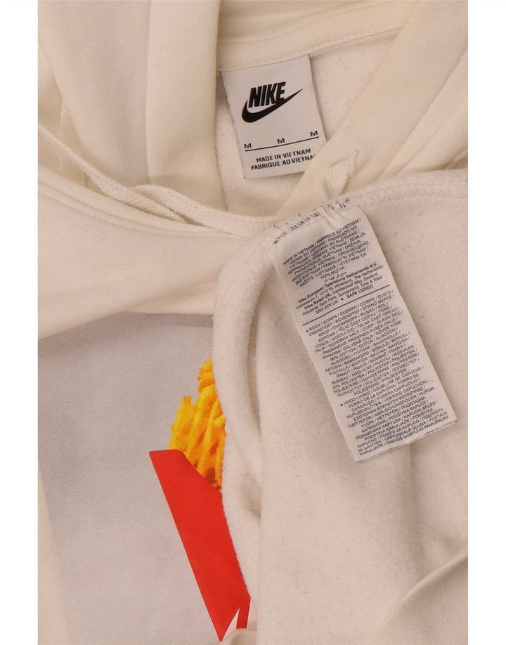 Nike grafisk hættetrøje til mænd mellem hvid bomuld