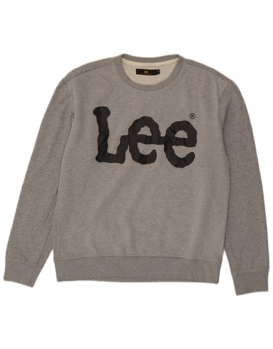 Lee Herre Grafisk Sweatshirt Jumper Medium Grå Bomuld