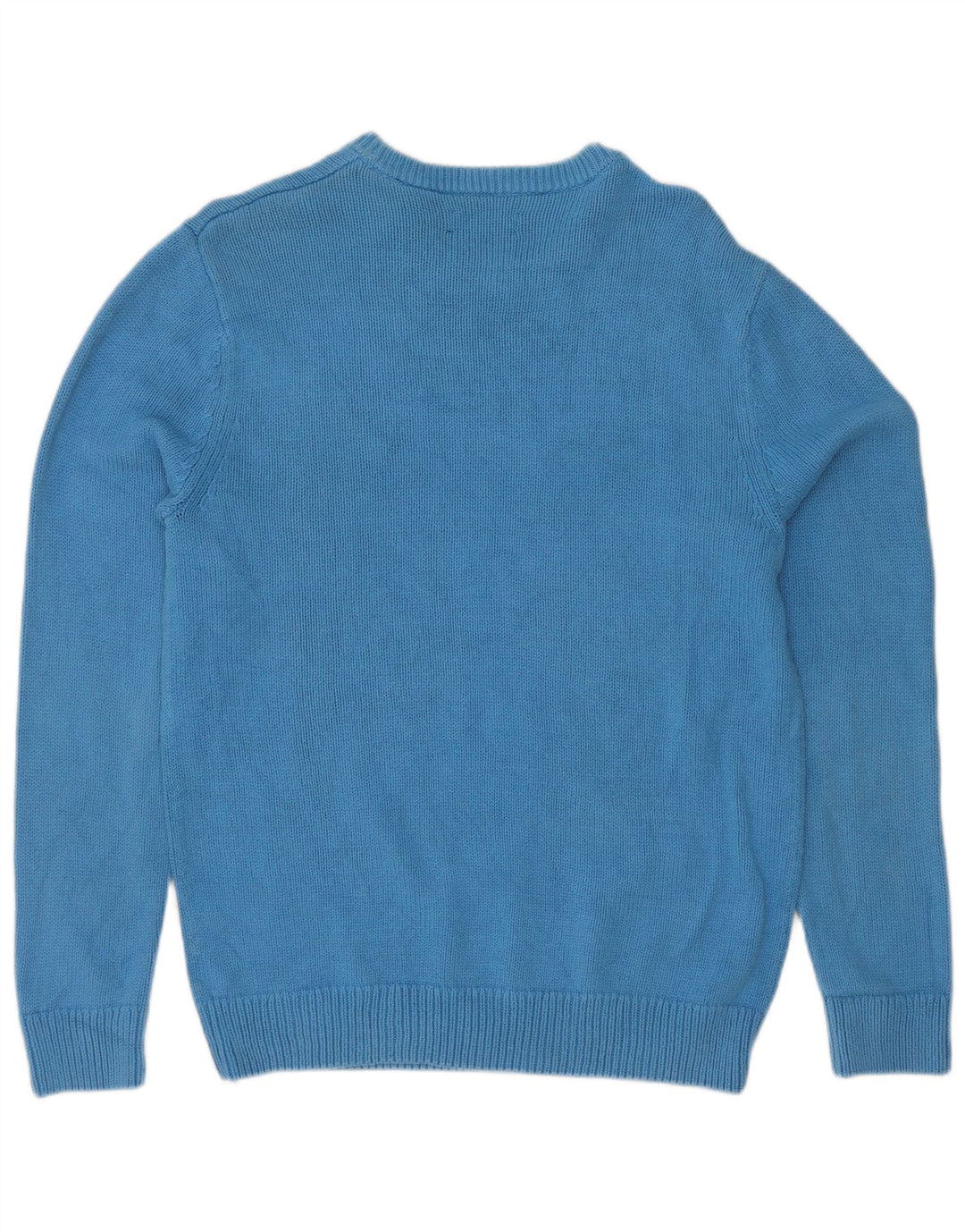 Chaps Herre Boat Neck Jumper Sweater Lille Blå Bomuld