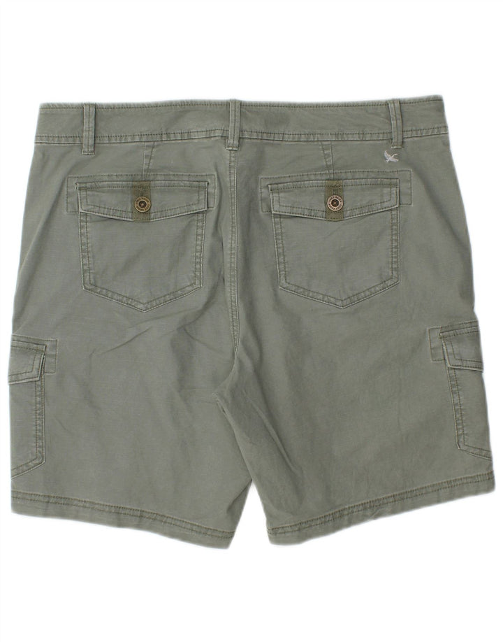 Eddie Bauer Dame Cargo Shorts US 12 Large W36 Khaki Cotton