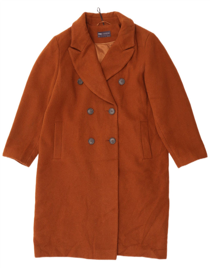 Marks & Spencer Dame Oversized Dobbeltradet Frakke UK 18 XL Brun
