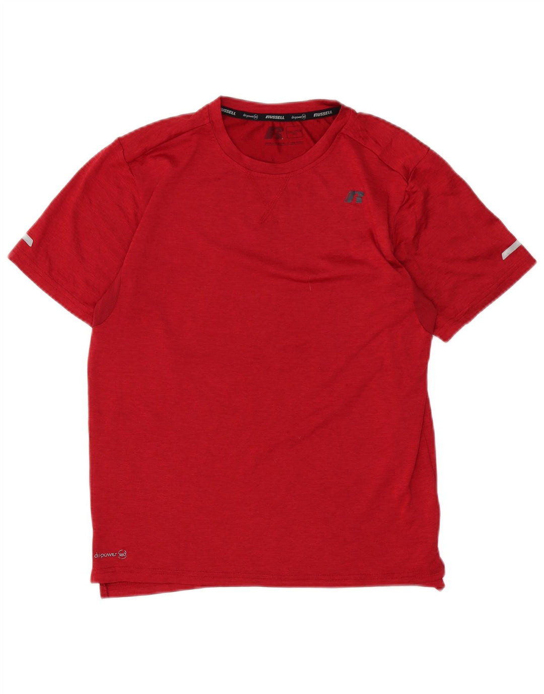 RUSSELL ATHLETIC Drenge Dri-Power T-Shirt Top 15-16 år 2XL Rød Polyester