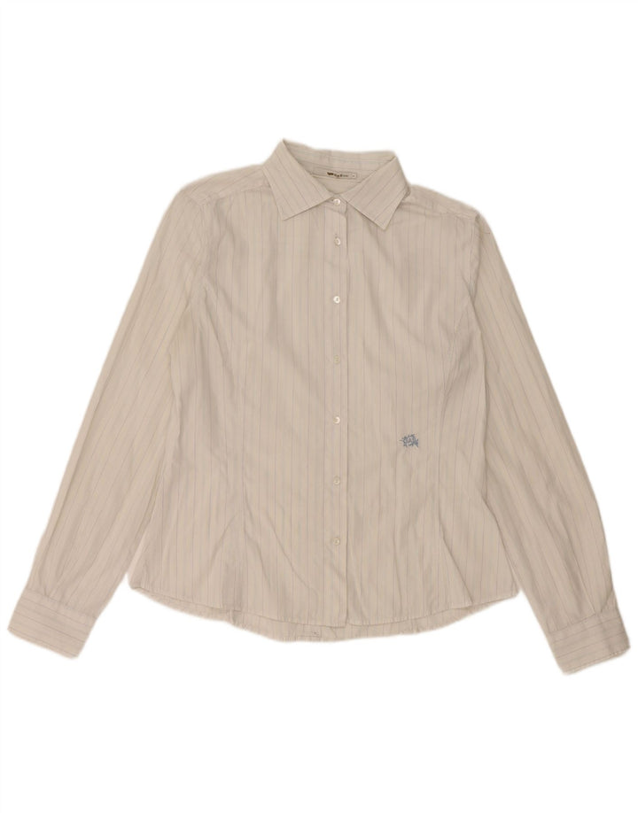 Gas Dameskjorte UK 16 Stor Hvidstribet