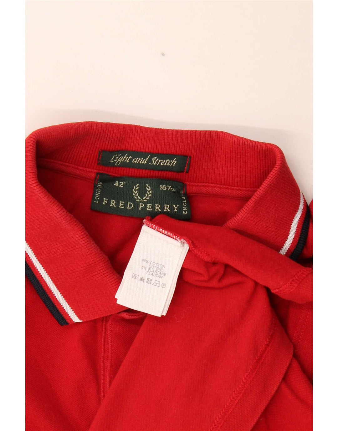 Fred Perry Herre poloshirt Medium rød bomuld
