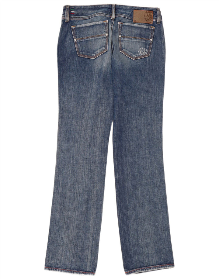 Diesel Dame Reckfly Straight Jeans W29 L32 Blå Bomuld