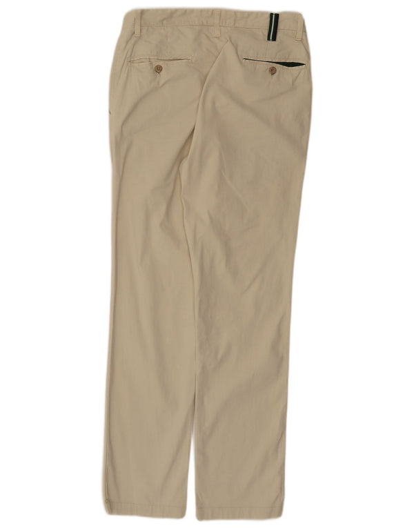 Fred Perry Herre Lige Chino Bukser IT 46 Small W32 L30 Beige Bomuld
