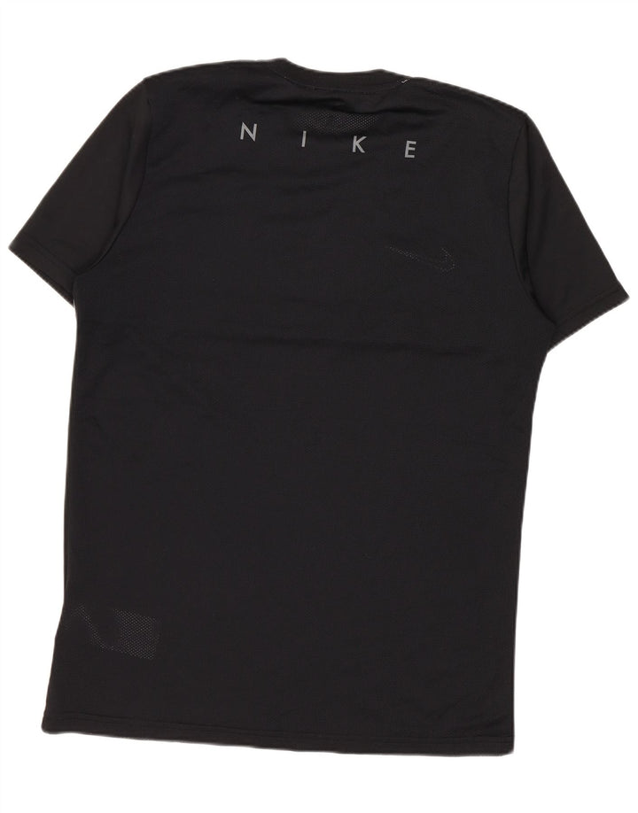 Nike Herre Dri Fit T-shirt Top Medium Sort Colourblock Polyester