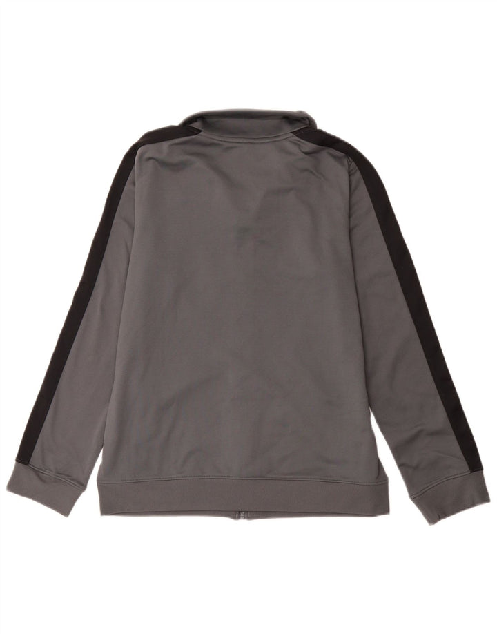 UNDER ARMOUR Boys Tracksuit Top Jacket 11-12 Years Large Grey Colourblock