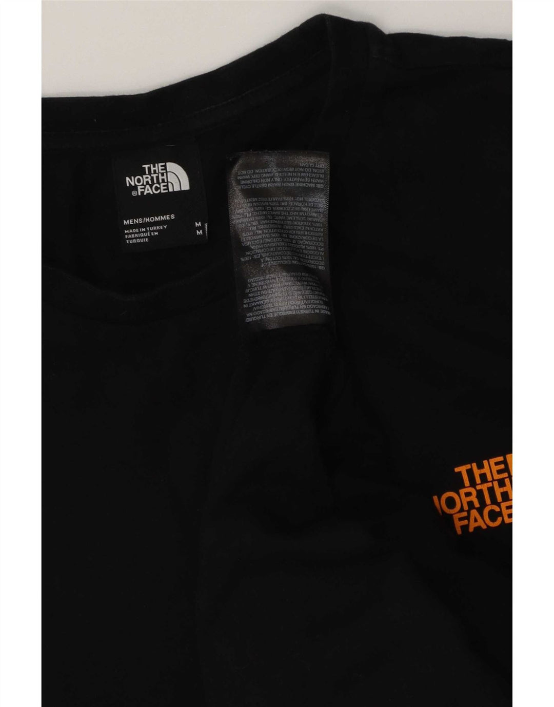 The North Face Herre grafisk T-shirt Top Medium Sort Bomuld