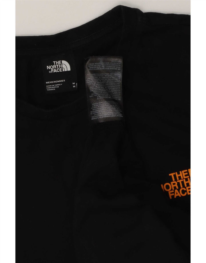 The North Face Herre grafisk T-shirt Top Medium Sort Bomuld