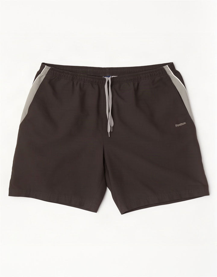Reebok Herre Sportshorts 2XL Sort Colourblock Polyester