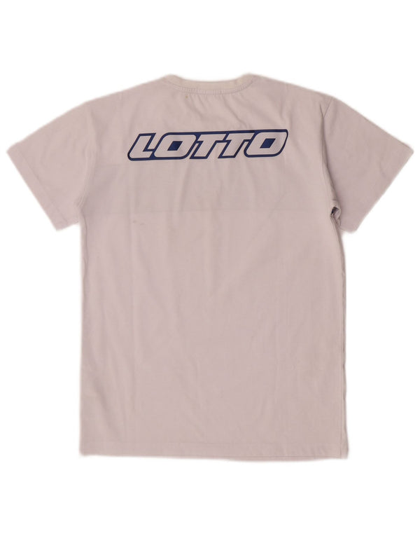 Lotto Boys Grafisk T-Shirt Top 9-10 år Hvid Colourblock Bomuld