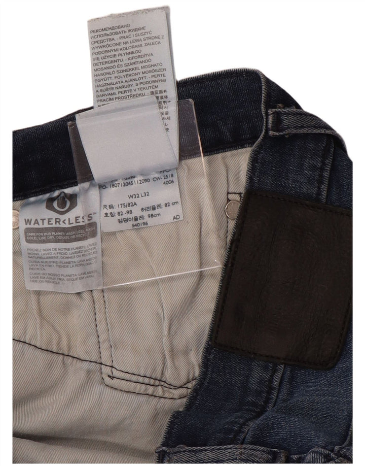 LEVI'S Herre 511 Slim Jeans W32 L32 Blå Bomuld