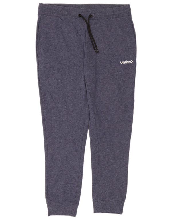 Umbro Mens Tracksuit Trousers Joggers Large Blue Cotton