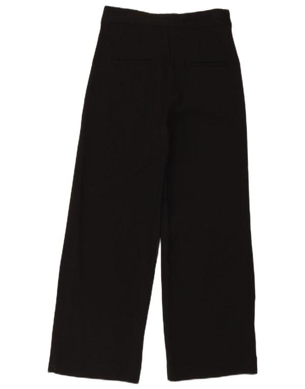 Massimo Dutti Dame High Waist Chino Bukser EU 36 XS W26 L28 Sort