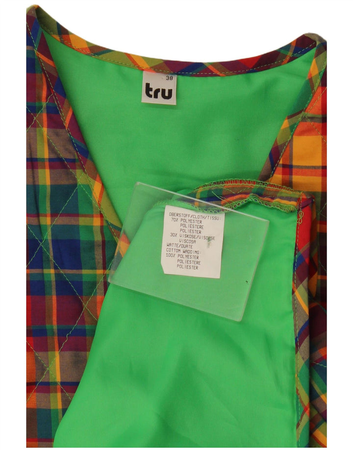 Tru Womens Quiltet Gilet EU 38 Medium Flerfarvet Ternet polyester