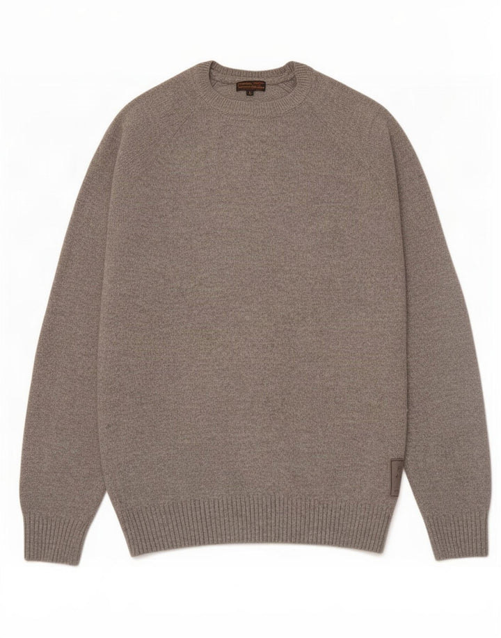 Barbour Herre Boat Neck Jumper Sweater Stor Grå Uld