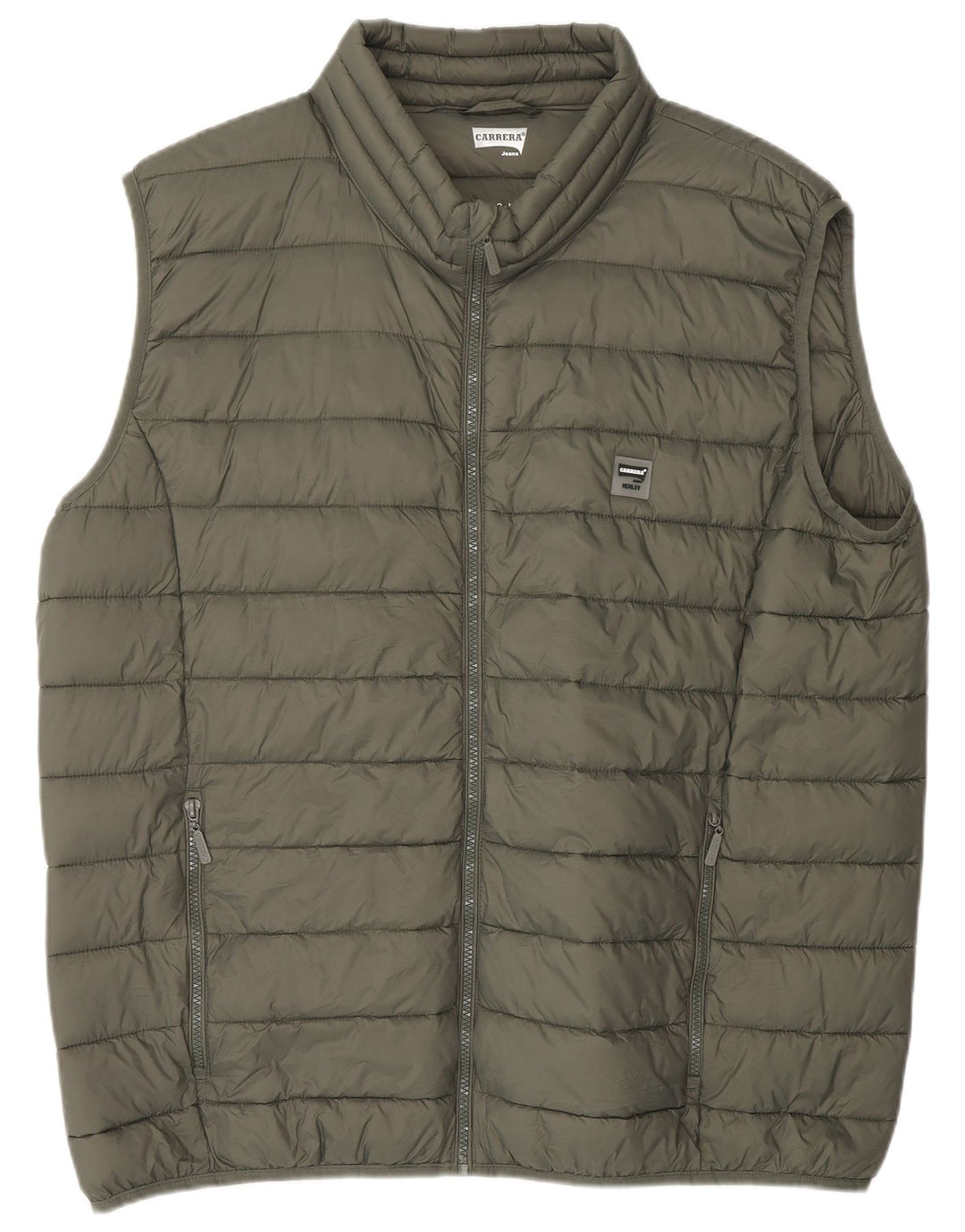 CARRERA Polstret Gilet til mænd UK 44 2XL Khaki Polyamid