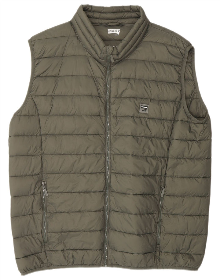 CARRERA Polstret Gilet til mænd UK 44 2XL Khaki Polyamid