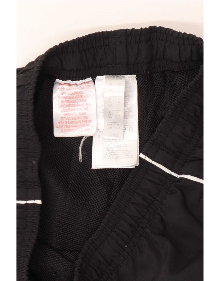Adidas Drenge Træningsdragt Bukser 13-14 År Sort Polyester