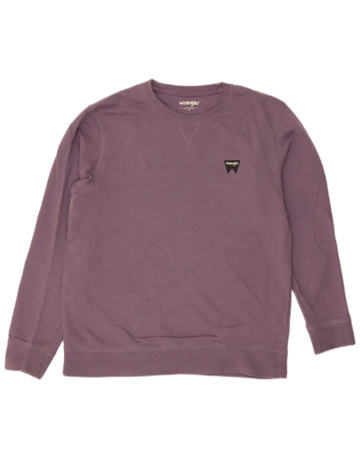 Wrangler Sweatshirt til mænd Medium Lilla Bomuld