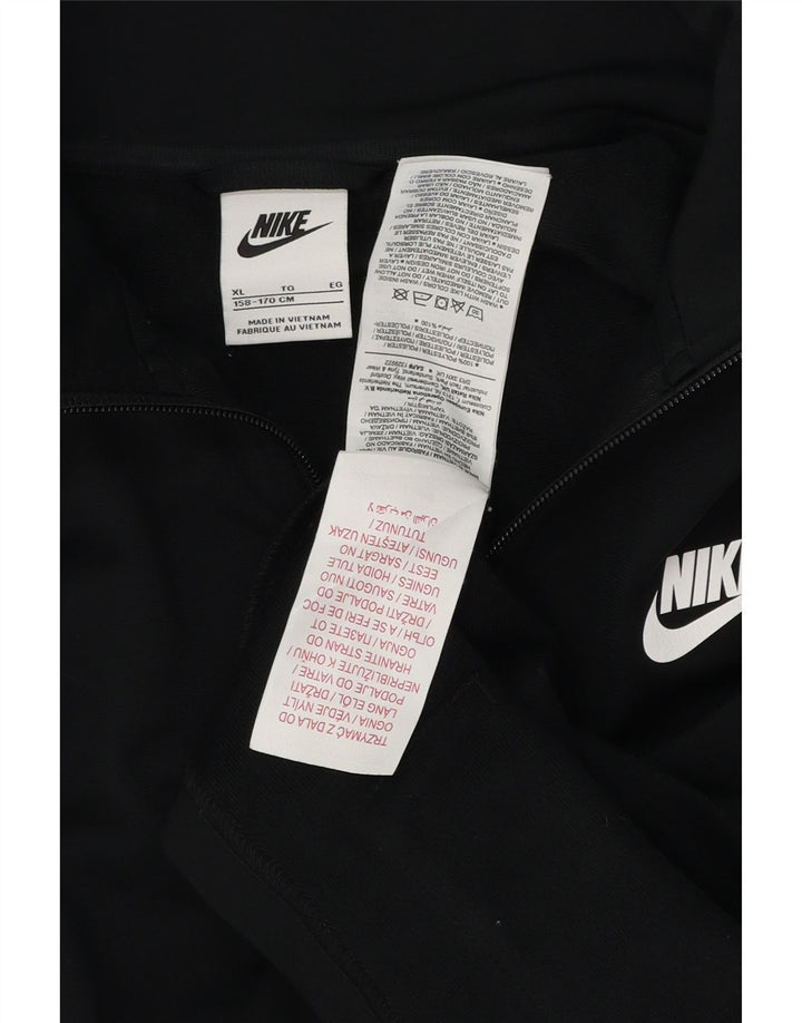 Nike drenge grafisk træningsdragt topjakke 13-14 år XL sort polyester