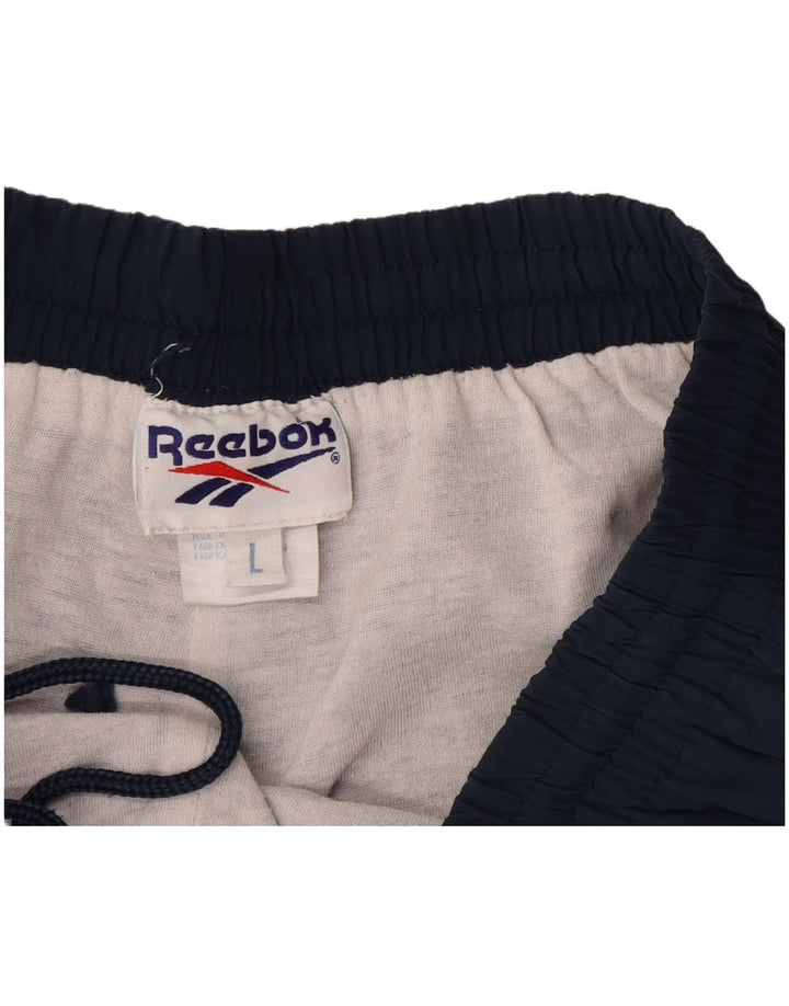 Reebok Sportshorts til mænd store marineblå nylon