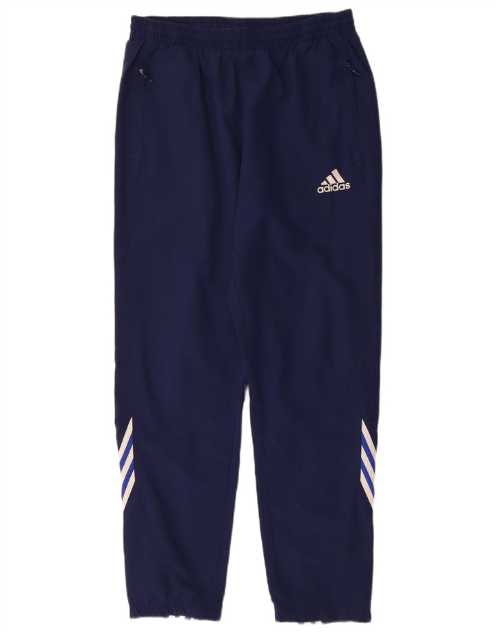 ADIDAS Træningsdragtsbukser til mænd UK 38/40 Medium Navy Blue Polyester