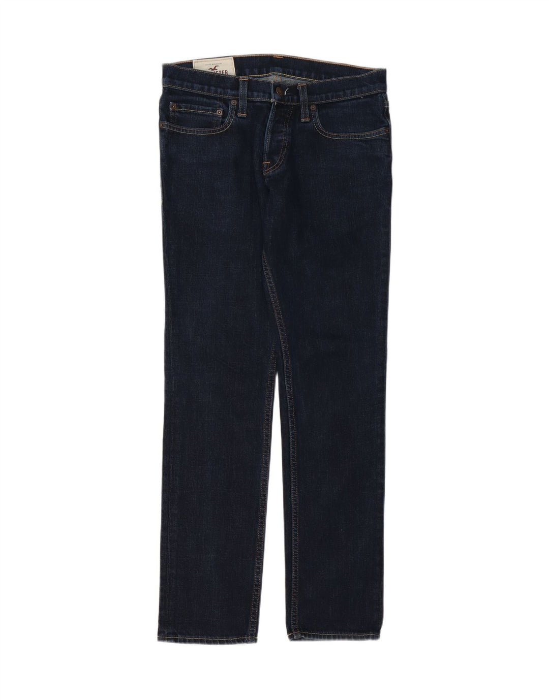 HOLLISTER Straight jeans til mænd W30 L30 Marineblå bomuld
